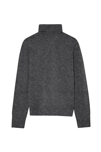 ECOALF męski sweter Brunalf, z długim rękawem, wełniany z recyklingu sweter męski z długim rękawem, sweter męski wełniany sweter z dzianiny, wygodny i wszechstronny, rozmiar M, ciemnoszary, Ciemny