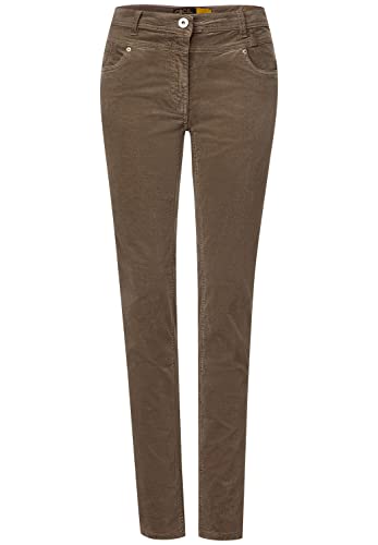 Cecil Damskie spodnie B375747 Casual, Pine bark Brown, W33/L30, Pine Bark Brown, 33W / 30L