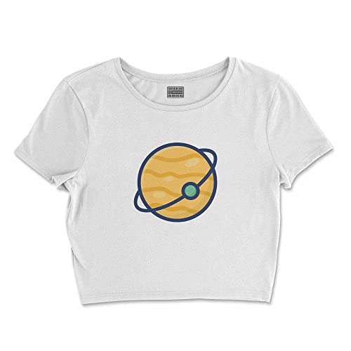 Bona Basics, Koszulka damska z nadrukiem cyfrowym,%100 bawełna, biała, casualowa, topy damskie, rozmiar: XL, biały, XL Krótki