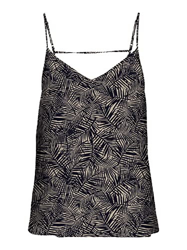 Bestseller A/S Damskie Onlnova Life Paris Singlet PTM Top, Night Sky/AOP:427 Mila Leaf, 34, Night Sky/Aop:427 Mila Leaf, 34