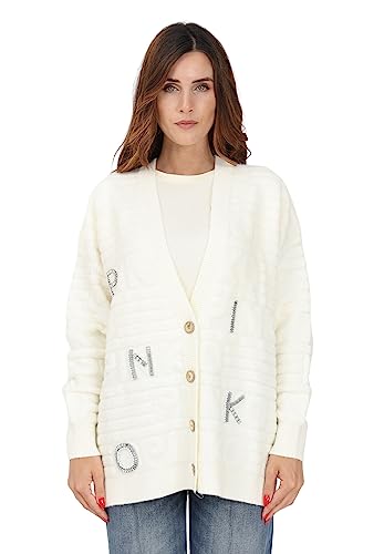 Sweter Pinko Damski Sweter, Z00_bianco-gelato Vaniglia, XS
