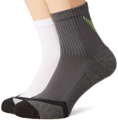 Champion Unisex Seasonal Performance Quarter skarpety sportowe, wielokolorowe (Bianco/Grigio Scuro), 35-38 EU (2-5 UK)
