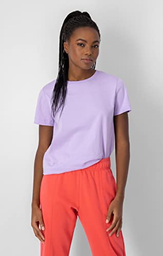Champion Damska koszulka Legacy American Classics Small Logo Regular S/S, lawendowy, XS