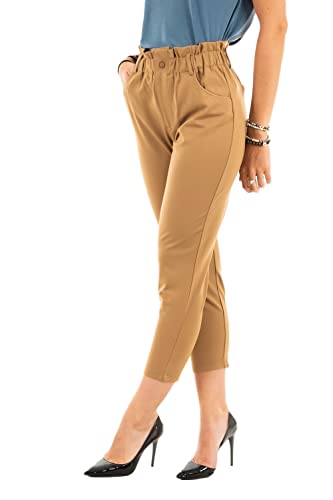 ONLY Damskie spodnie sportowe Onlpoptrash-ova Life Hw Ank Crt Pnt Noos, Toasted Coconut, (XS) W x 34L