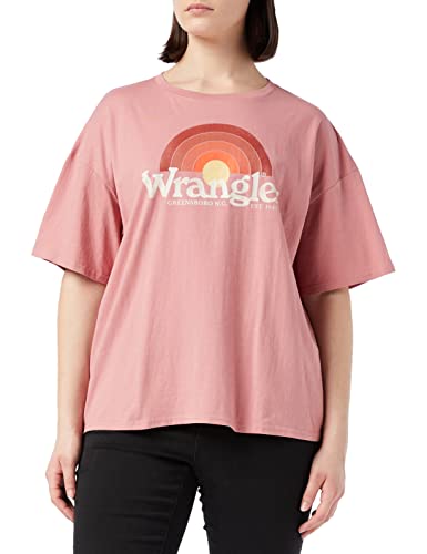 Wrangler Damska koszulka dziewczęca, Pudrowy róż, M