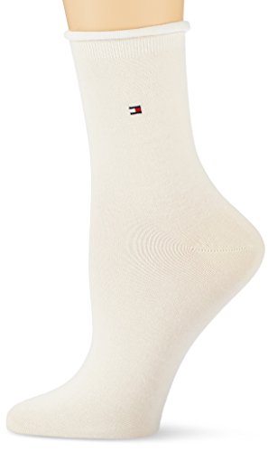 Tommy Hilfiger Damskie skarpety TH Women 98% Cotton 1P, białe (Whisper White 167), 39/42 (rozmiar producenta: 39-42), Weiß (Whisper White 167), 39-42 EU