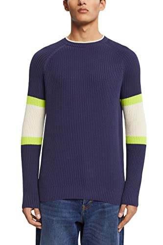 edc by ESPRIT sweter męski, 500/ciemnofioletowy, XL