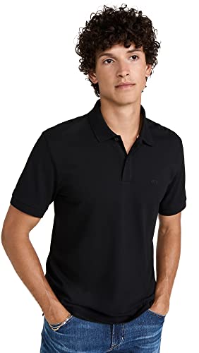 Hugo Boss Męska koszulka polo z krótkim rękawem Pallas, Czarny, S