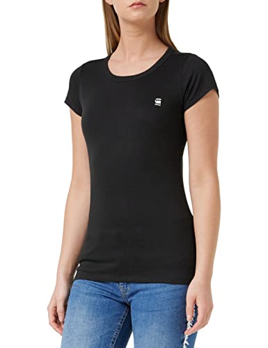 G-STAR RAW Eyben Slim T-shirt damski, Czarny (Black D04432-2757-990), XXS
