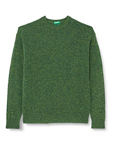United Colors of Benetton Męski T-shirt G/C M/L 103mu100v Pullover, zielony 61u, rozmiar S