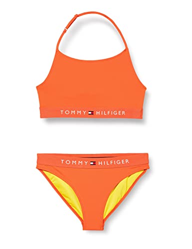 Tommy Hilfiger biustonosz dla dziewczynki zestaw biustonosza, Głęboki pomarańczowy, 12-14 lat