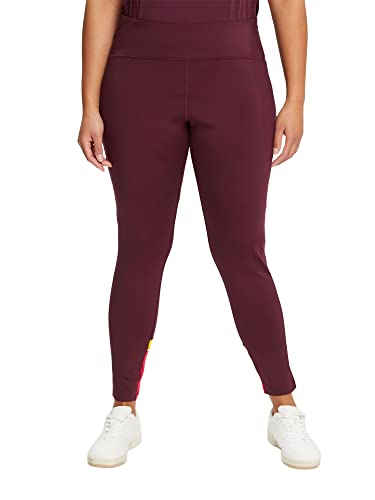 ESPRIT Sports Damskie spodnie treningowe RCS BS Tight Curvy, bordowe RED, 46