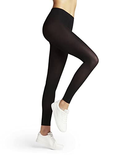 FALKE Kobiety Legginsy Pure Matt 50 DEN W LE Półprzezroczyste 50 Den Trwałe półprzezroczyste jednokolorowe 1 Sztuka, Czarny (Black 3009), M-L