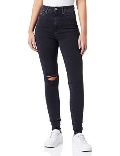 Tommy Jeans Spodnie damskie, Czarny jeans, 32W / 32L