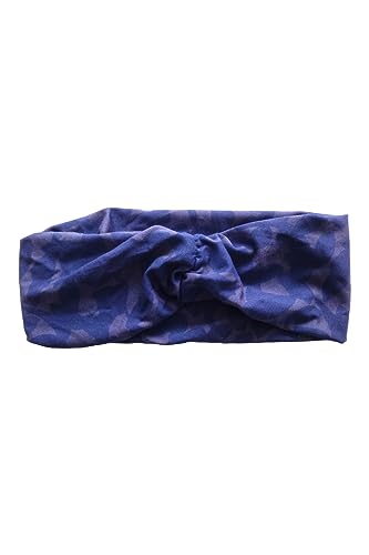 Fashy Opaska na czoło z zawartością wiskozy (z masy bambusowej), niebieska, niebieski, jeden rozmiar