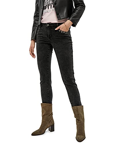 Desires Lola MW Eyelet Jeansy damskie, 9000 czarny, 29W