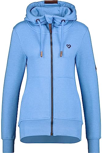 ALIFE AND KICKIN Yasminak A Hooded bluza damska z kapturem, bluza z kapturem, Azure Melange, M