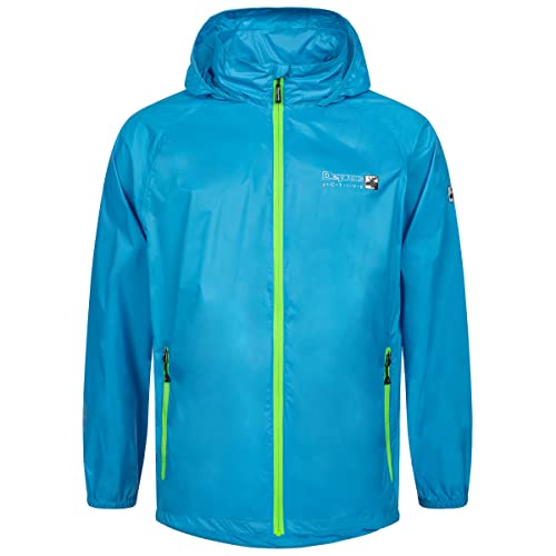 Deproc Active Lekka damska kurtka przeciwdeszczowa z kapturem, wodoszczelna, odporna na warunki atmosferyczne, wiatrówka, kurtka przejściowa ROBSON WOMEN, niebieski