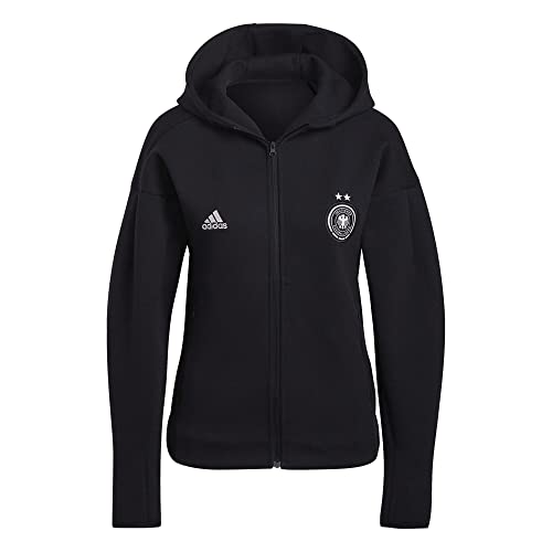 adidas Damska bluza z kapturem DFB Mv Fz W, czarny, XXL