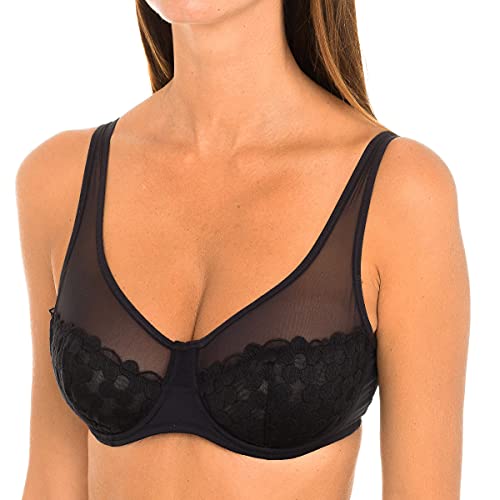 Dim Lingerie Femme Damski biustonosz Soutien-Gorge hojny, Czarny, 90C