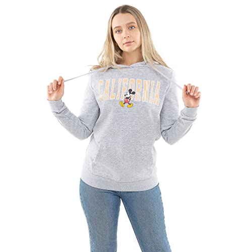 Disney Damska bluza z kapturem Mickey California, szary (Grey Heather), 36