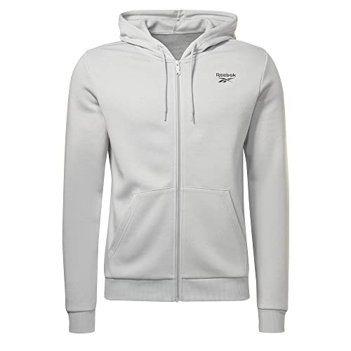 Reebok Męska kurtka z logo Ri Left Chest Full Z, Pugry3, XS