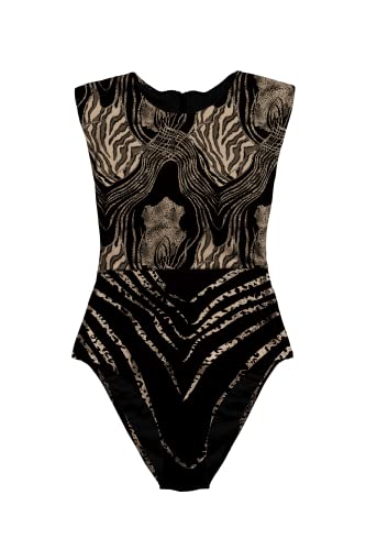 Averie Damski strój kąpielowy Xolani One Piece, czarny, XXL
