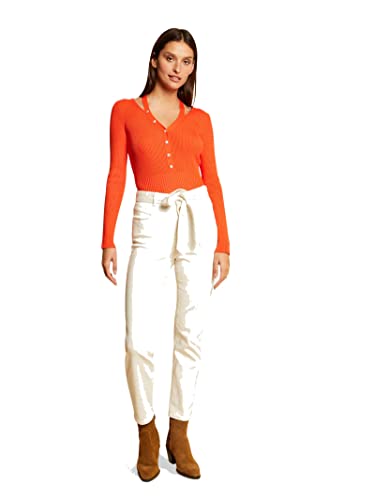 Morgan damski sweter z długim rękawem Myriam pomarańczowy średni TL, Orangeade, L