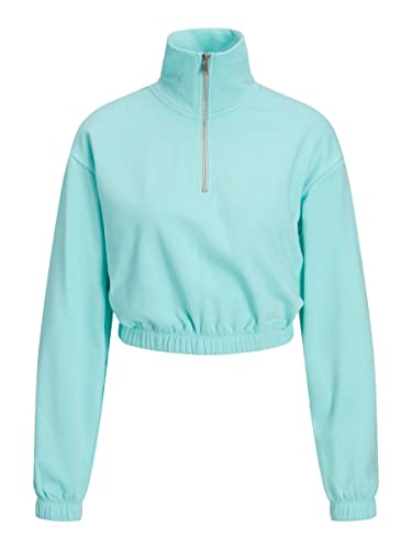 JACK & JONES Jjxx Jxalfa Reg Every Short Half Zip bluza damska, Aruba Blue, XS