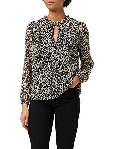ONLY Damska bluzka Onlditsy L/S Blouse WVN Noos, Czarny/Aop: leonora, XXS