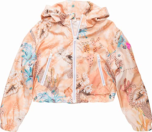 Replay Dziewczęca kurtka z kapturem, 010 All Over PAPAYA TROPICS, 14 Lata