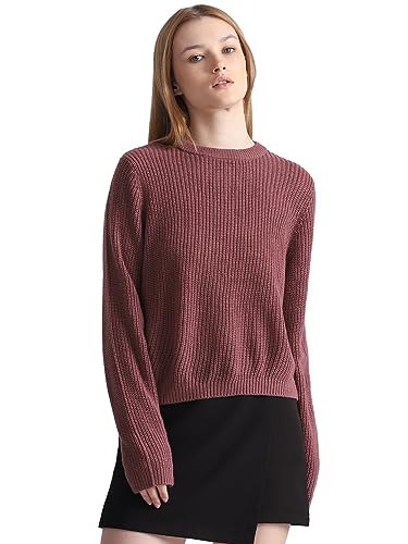 Bestseller A/S Damski sweter ONLMALAVI L/S Cropped KNT NOOS, różowo-brązowy, XS, Rose Brown, XS