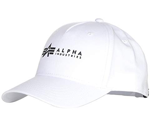 Alpha Industries Męska czapka z daszkiem Alpha Cap, biały, jeden rozmiar