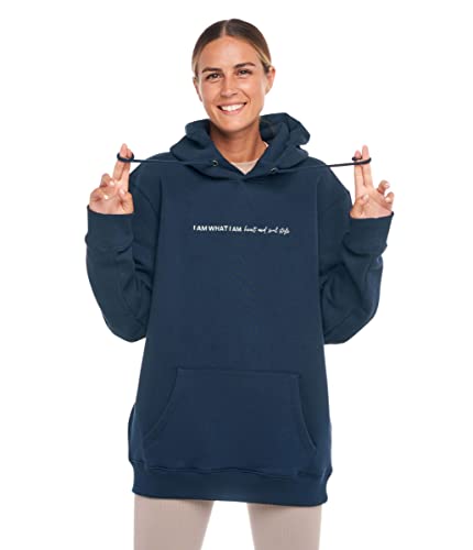 Unbekannt Damski sweter z kapturem Tribeca, niebieski, M