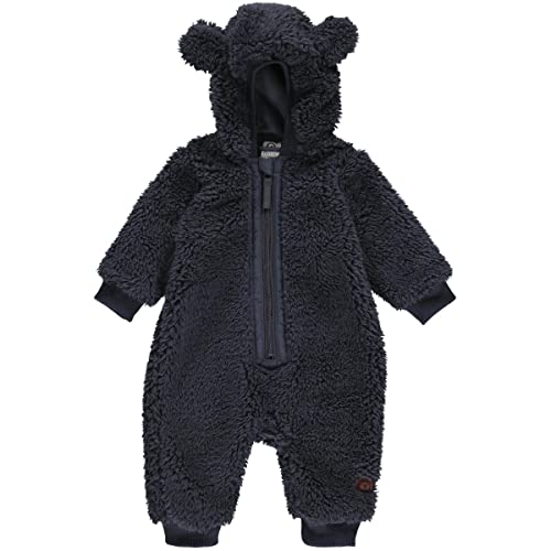 Müsli by Green Cotton Fleece Suit Sleeps dla niemowląt i dzieci Chłopiec, Niebieski Noc, 74