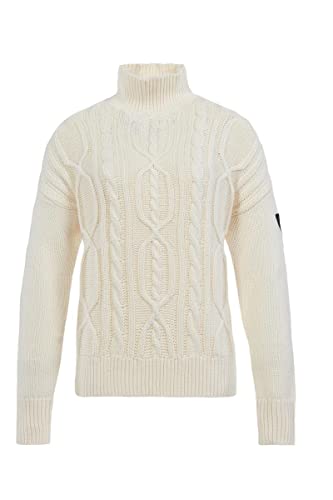 Musto Damski sweter z dzianiny W Marina z wysokim dekoltem, 004 Antyczny żagiel biały, 42