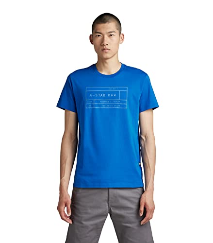 G-STAR RAW Męski t-shirt Graphic 2 szt, wielokolorowy (Lapis Blue/Granite 336-D948), XL, Wielokolorowy (Lapis Blue/Granite 336-d948), XL