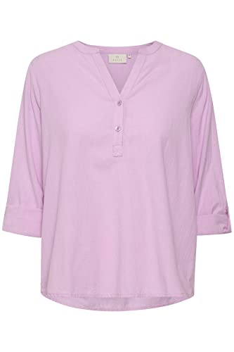 KAFFE Damska bluzka z długim rękawem Regular fit KAmajse Bluzka, Lupine, 36