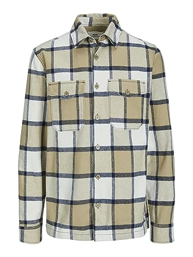 JACK & JONES Męska koszula Rddari Check L/S Sn, Twill/Checks:comfort Fit, XXL