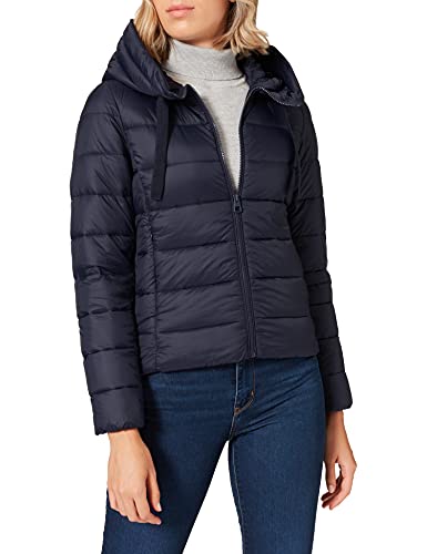 Marc O'Polo Damska kurtka 70093, lekka pikowana kurtka na cały rok, kurtka z kapturem z wodoodporną powierzchnią, damska kurtka z zamkiem błyskawicznym z przodu, Midnight Blue 812, 34