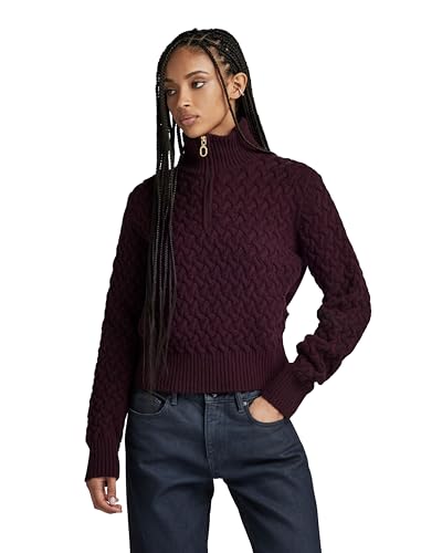 G-STAR RAW Chunky Skipper Knit Wmn bluza damska, Fioletowy (Lt Maze D23922-d170-8880), S