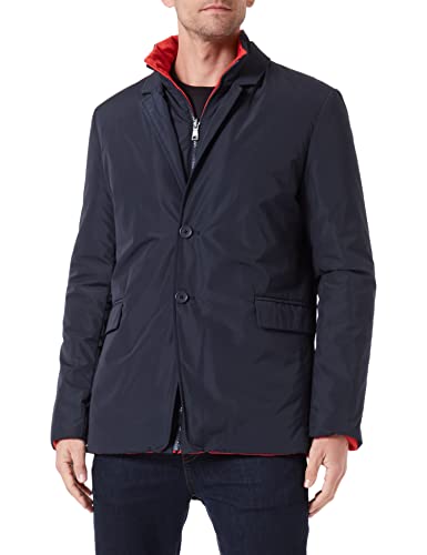 Geox Męska kurtka M DOLOMIA Jacket, Sky Captain/Aura ORA, 60, Sky Captain/Aura Ora, 60