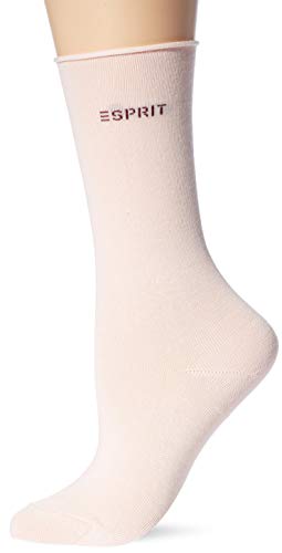 ESPRIT Kobiety Skarpety Basic Pure 2-Pack W SO Bawełna jednokolorowe 2 Pak, Różowy (Orchid 8985), 39-42