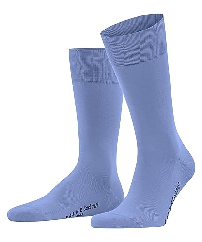 FALKE Mężczyźni Cool 24/7 M SO Organiczna Bawełna jednokolorowe 1 Para, Niebieski (Arcticblue 6367), 43-44