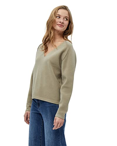 Desires Damski sweter Kaiona z dekoltem w serek, zimowy piasek, L