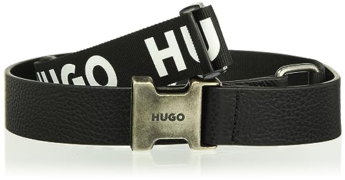 HUGO Pasek męski Apparel, czarny (Black1), XL