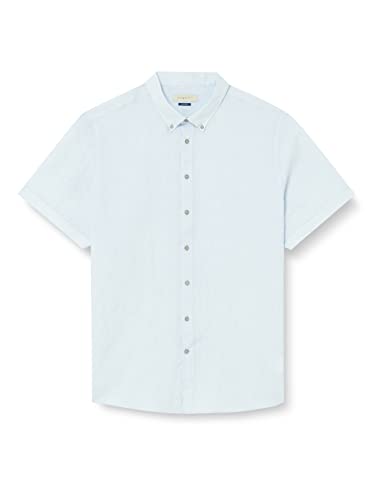 bugatti Męska koszula 9450-38550 z kołnierzem button-down, jasnoniebieska-320, regularna, Jasnoniebieski-320, L