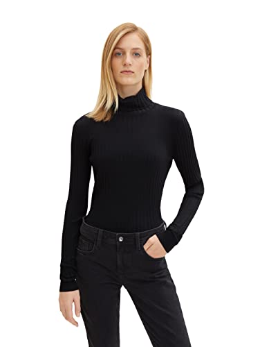 TOM TAILOR Damski sweter 1035066, 14482-Deep Black, XXL (DE)