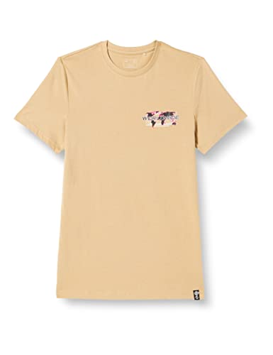 4F Męska koszulka męska TSM030 Tshirt, Light Brown, L, Jasnobrązowy, L