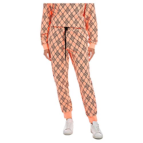 Replay Spodnie damskie W8057B, pomarańczowe 010, XS, 010 pomarańczowy, XS